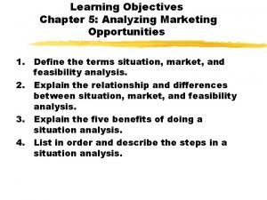 Analyzing marketing opportunities