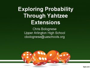 Yahtzee probability tree diagram