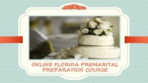 Premarital preparation course