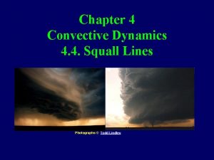 Chapter 4 Convective Dynamics 4 4 Squall Lines