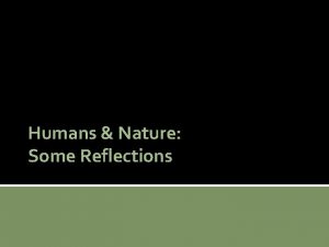 Humans Nature Some Reflections Conceptions of Nature Spiritual
