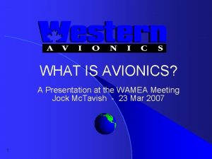 What is avionics