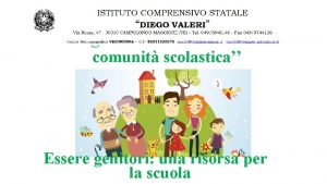 Progetto Il benessere nella comunit scolastica Essere genitori