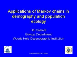 Applications of Markov chains in demography and population