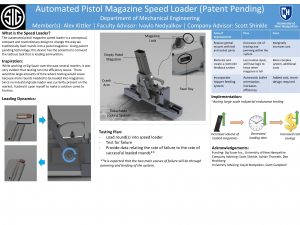 Automated Pistol Magazine Speed Loader Patent Pending Department