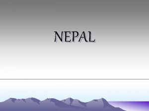 NEPAL Zastava Nepala je jedina dravna zastava koja