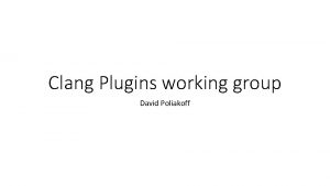 Clang plugins
