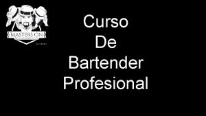 Cristaleria bartender