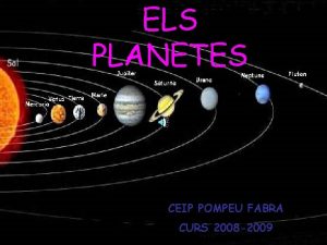 Els planetes del sistema solar