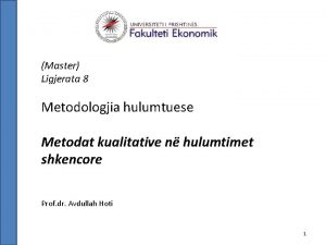Hulumtimi kualitativ