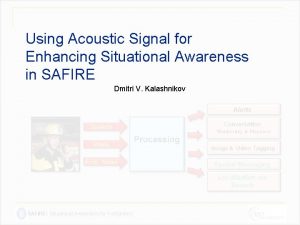 Using Acoustic Signal for Enhancing Situational Awareness in