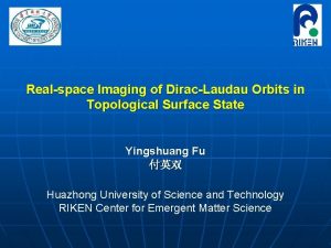 Realspace Imaging of DiracLaudau Orbits in Topological Surface