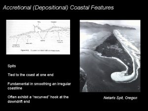 Accretional Depositional Coastal Features Spits Tied to the