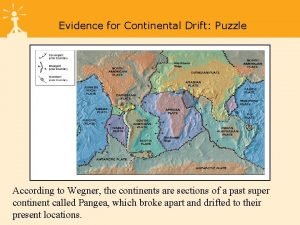 Continental drift puzzle