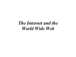 An organization providing an entrance ramp to internet