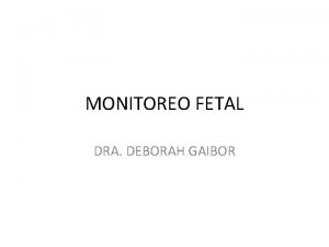 Dip 1 monitoreo fetal