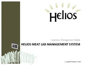 Helios inventory management system
