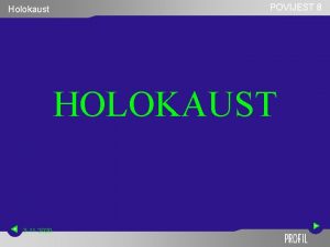 POVIJEST 8 Holokaust HOLOKAUST 23 11 2020 1
