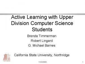 Computer science active learning