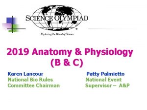 2019 Anatomy Physiology B C Karen Lancour Patty