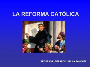 La reforma religiosa
