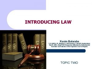 Meaning of bl in law in nigeria