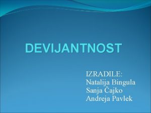 Primarna devijantnost