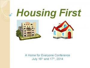 Housing first partners conference