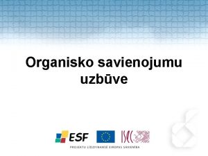 Organisko savienojumu uzbve Galvenie vienkrko organisko savienojumu ogderau