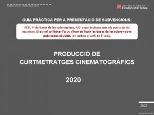 INSTITUT CATAL DE LES EMPRESES CULTURALS GUIA PRCTICA