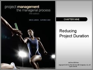 Reducing project duration