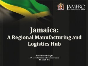 Manufacturing industry in jamaica