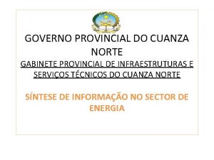 Governo provincial do cuanza norte