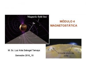 MDULO 4 MAGNETOSTTICA M Sc Luz Ada Sabogal