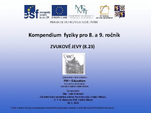 Kompendium fyziky pro 8 a 9 ronk ZVUKOV