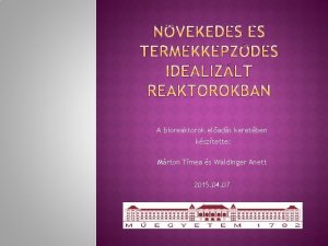 Kaszkád reaktor