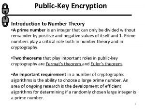Number theory encryption