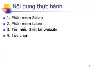 Bài tập scilab Bài tập scilab