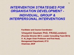 Group intervention strategies