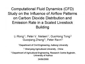 Computational Fluid Dynamics CFD Study on the Influence