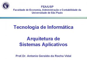 FEAUSP Faculdade de Economia Administrao e Contabilidade da