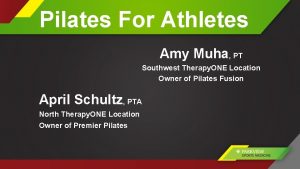 Pilates For Athletes Amy Muha PT Southwest Therapy
