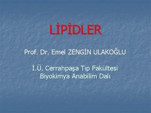 LPDLER Prof Dr Emel ZENGN ULAKOLU Cerrahpaa Tp