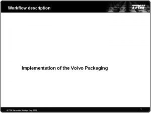 Volvo emballage packaging