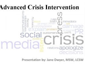 Hybrid model of crisis intervention