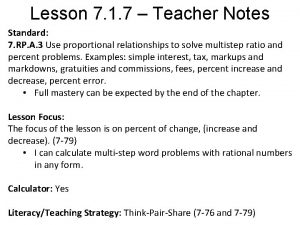 Lesson 7 1 7 Teacher Notes Standard 7