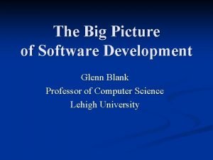 Blank development software