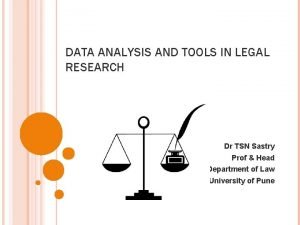 Discuss the importance of data in a legal research.