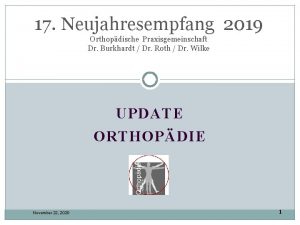 17 Neujahresempfang 2019 Orthopdische Praxisgemeinschaft Dr Burkhardt Dr