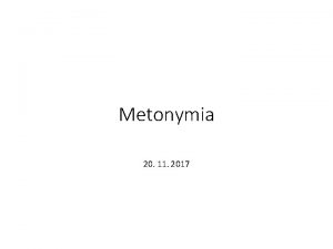 Metonymia
